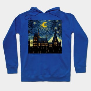 Starry Night Wizarding School Van Gogh Hoodie